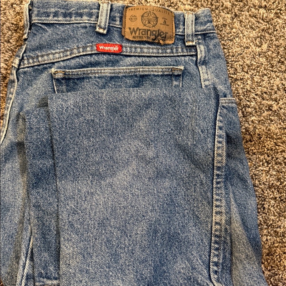 Vintage Wrangler Men's Straight Blue Jeans